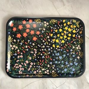 Brand New Rifle & Co Large Floral Print Wood Tray